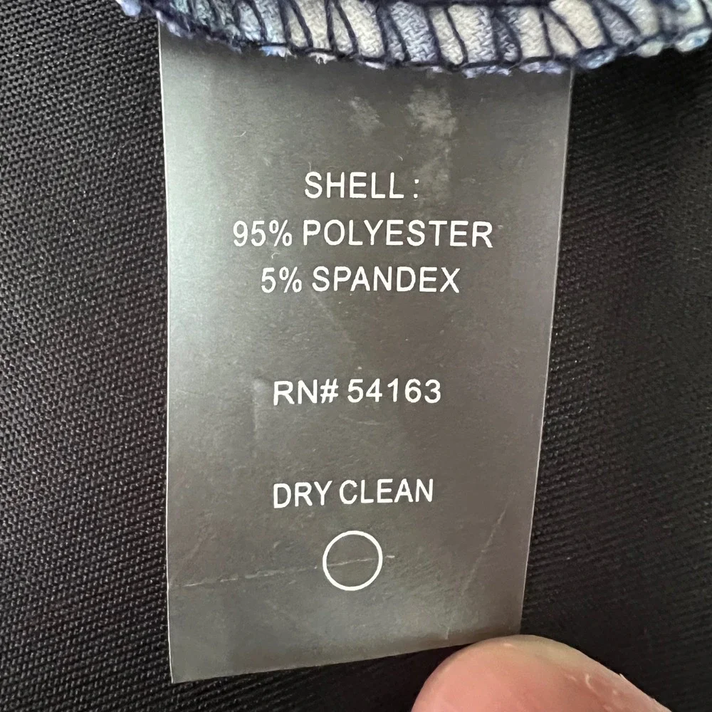 Tommy Hilfiger Paisley Floral Sheath Dress 8 Blue White Sleeveless Coastal Mod - Picture 7 of 7